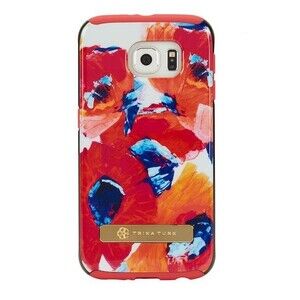 Trina Turk Dual Layer Case Poppy Flower For Samsung Phone Galaxy S6 NEW Boxed